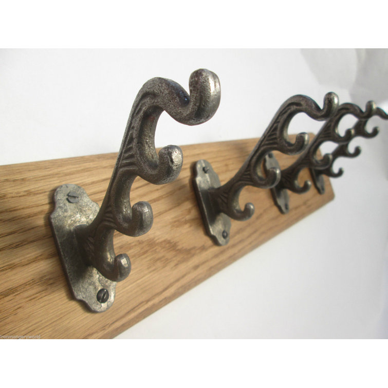 Ironmongery World Solid Wood 8 Hook Wall Mounted Coat Rack Wayfair